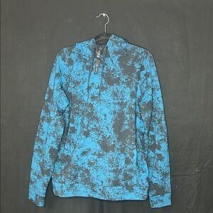 Lululemon Athletica Blue and Black Patterned Hoodie